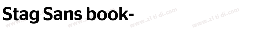 Stag Sans book字体转换
